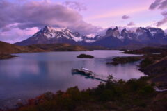 Sunrise in Torres del Paine, one of Chile's most popular national parks