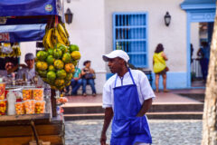 Fruit vendor in Medellin, Colombia