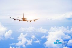 Plane image with KLM logo