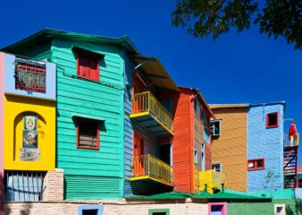 Colourful houses in Buenos Aires, Argentina