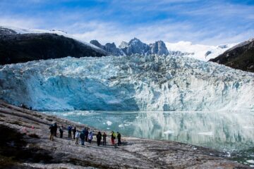 Icebergs in the Fjords of southern Patagonia
