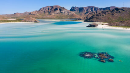 Day,Time,Aerial,View,Of,Playa,Balandra,,An,Iconic,Beach