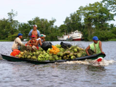Guyana local in boat