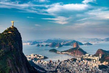 Christ the Redeemer statue over Rio De Janeiro