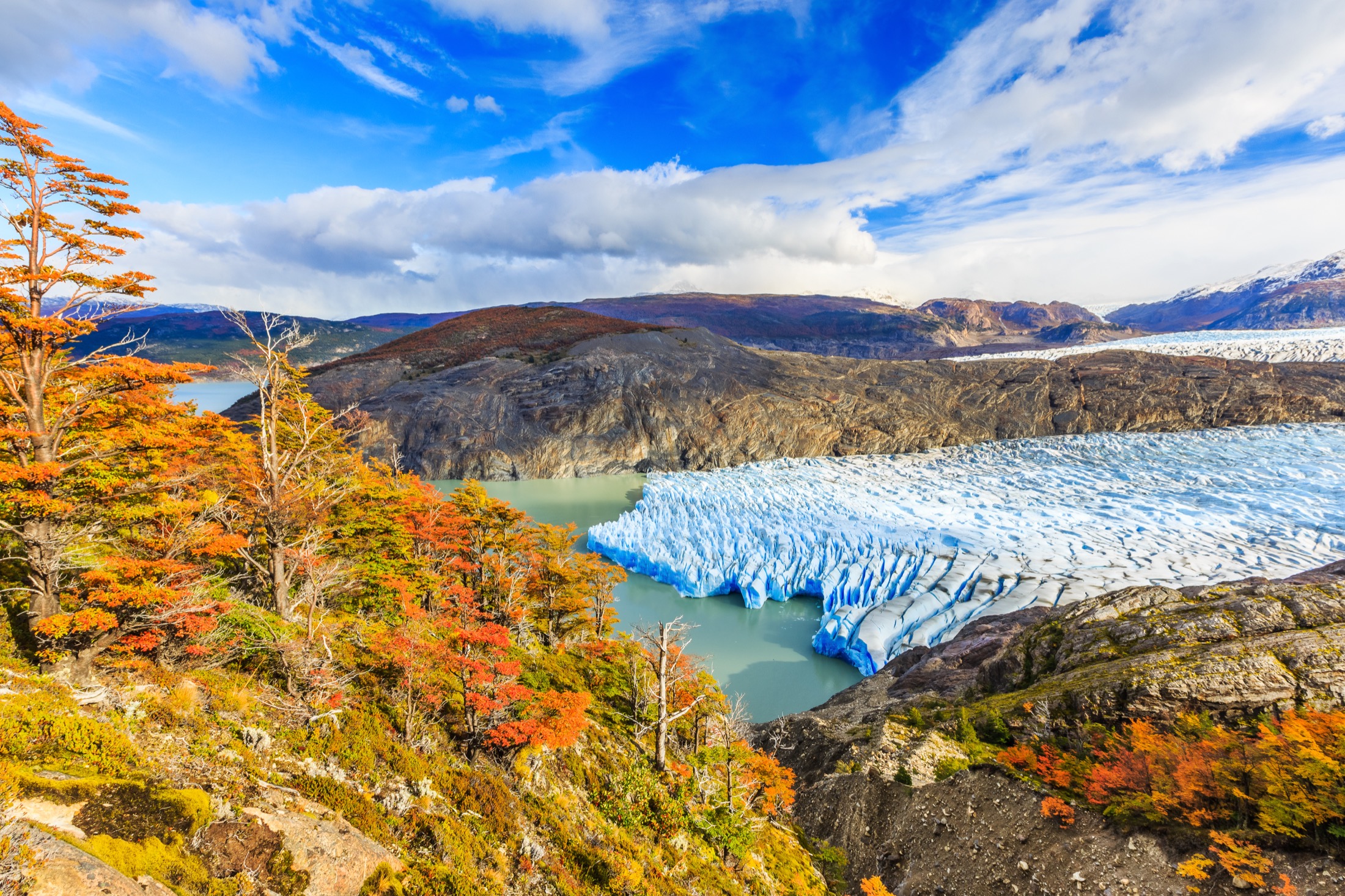 Glacier in Torres Del Paine National Park