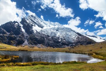 View of mountains on the Ausangate Trek, Peru