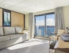 Lounge with ocean view on the Magellan Explorer Ship
