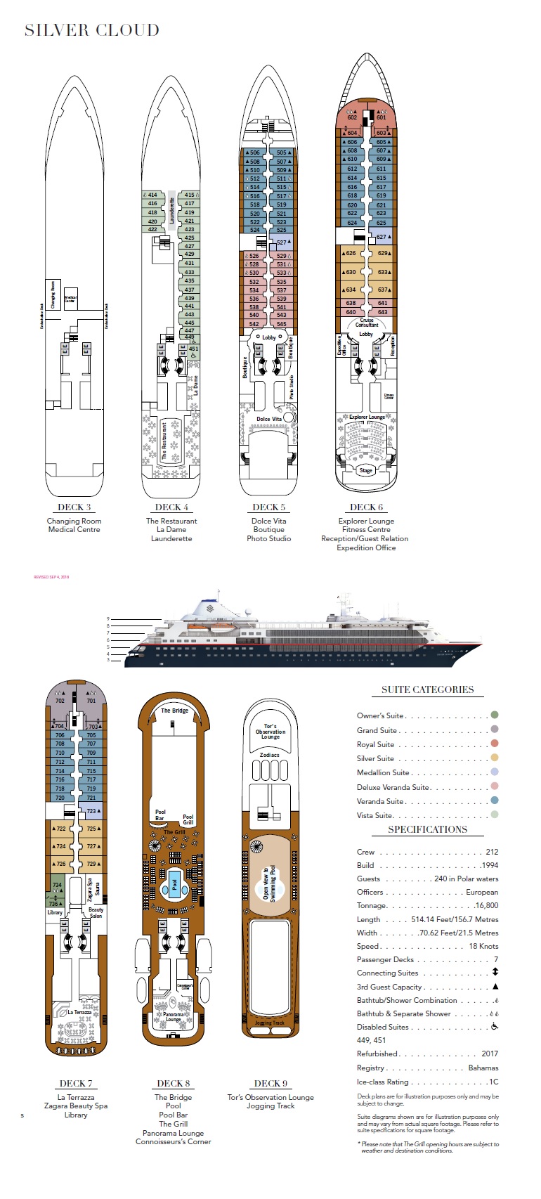 SIlver Cloud deck plan