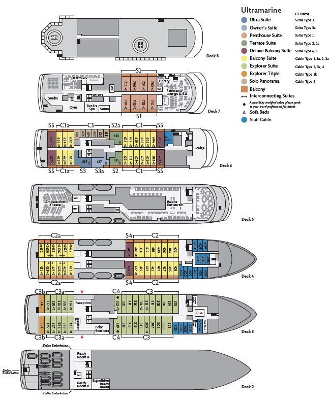 Ultramarine Deck Plan