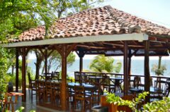 Outdoor dining at Hotel Villa Paraiso