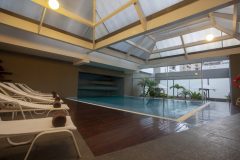 Indoor pool at Casa Andina in Lima, Peru