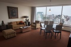 Living area at Casa Andina in Lima, Peru