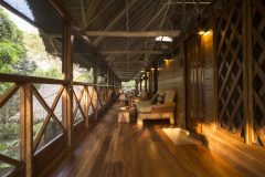 Porch sofa in Peruvian Amazon South, Hacienda Concepcion