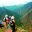 Ancient Inca ruins along the Inca Trail in Peru