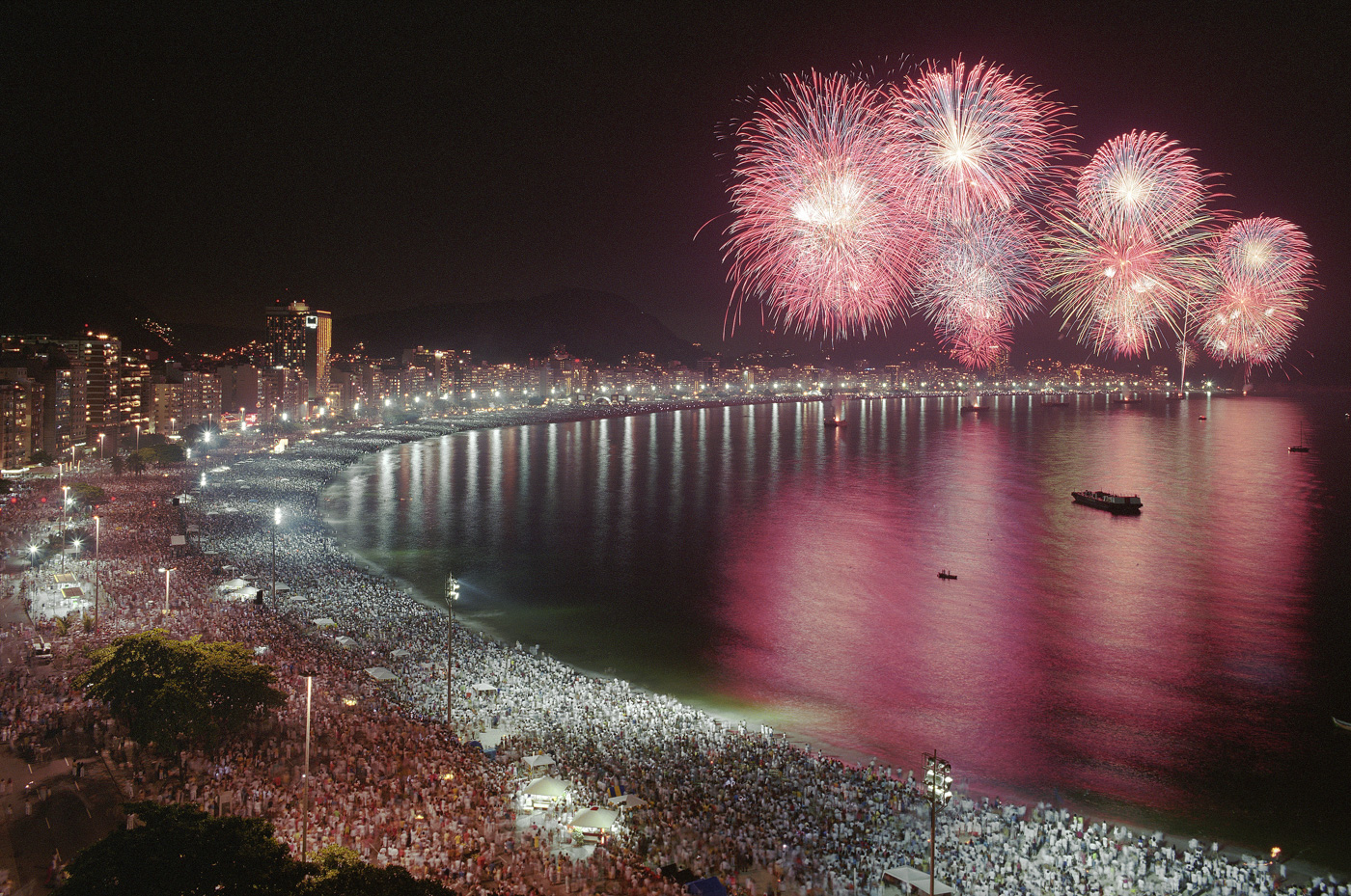 Rio de Janerio Copacabana New Year celebrations used for 30th an