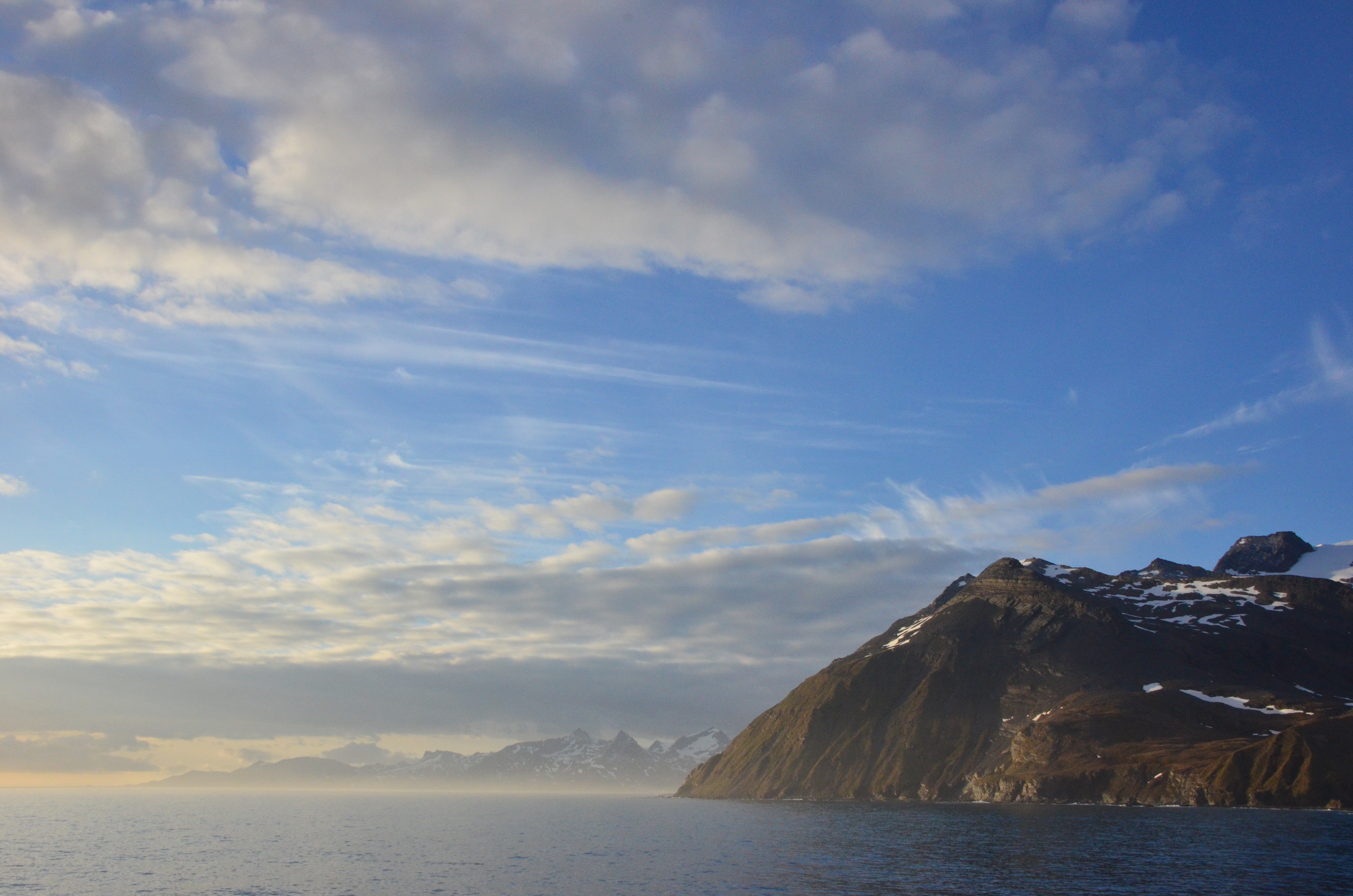 Hanging glacier in South Georgia
