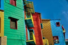 Colourful buildings in Buenos Aires
