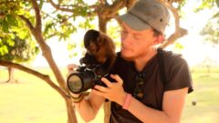 Iquitos Peru Monkey and camera TP JLA insider